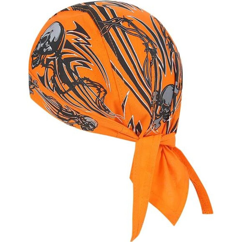 Skull Cap Bandana Dew Rag Biker Hat Helmet Liner Motorcycle Cycling Cooling Head